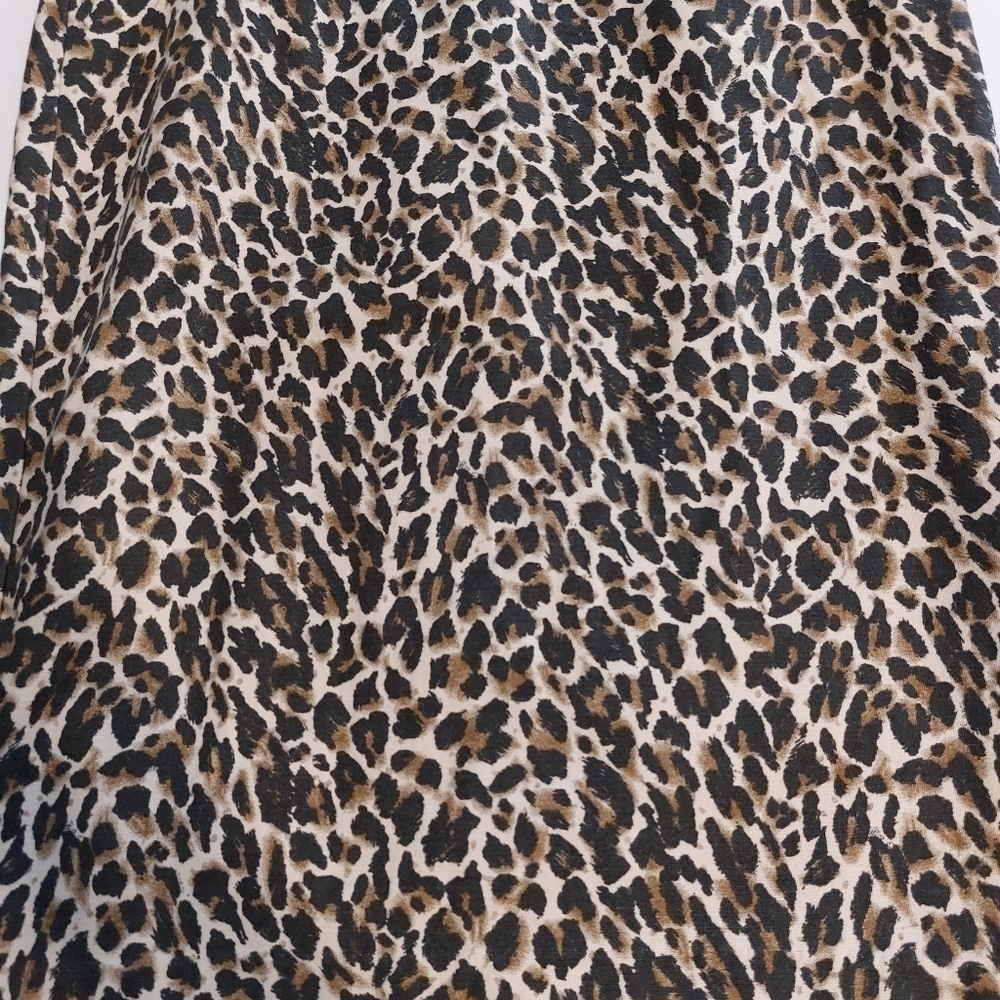 J. Crew Animal Print Side Zip Pencil Skirt- size 4 - Picture 5 of 8